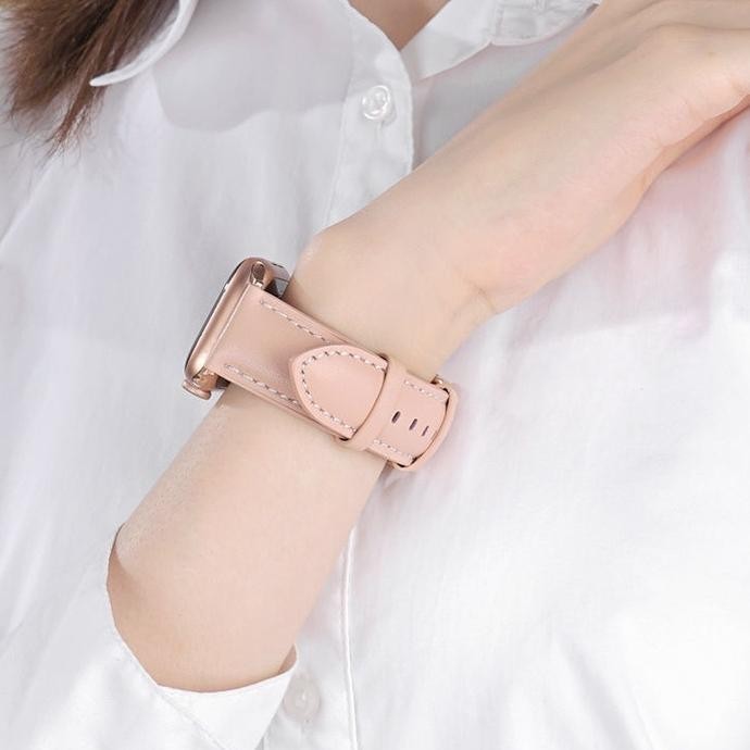 SLIM LEATHER WATCH STRAP ULTRA 8 7 6 5 4 SE  FOR IWATCH SERIES 49MM 41MM 45MM IWATCH TALI JAM/AKSESO