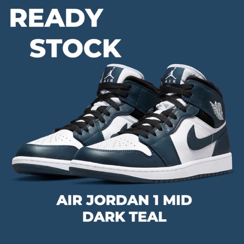 Nike Air Jordan 1 Mid Dark Teal (GS)