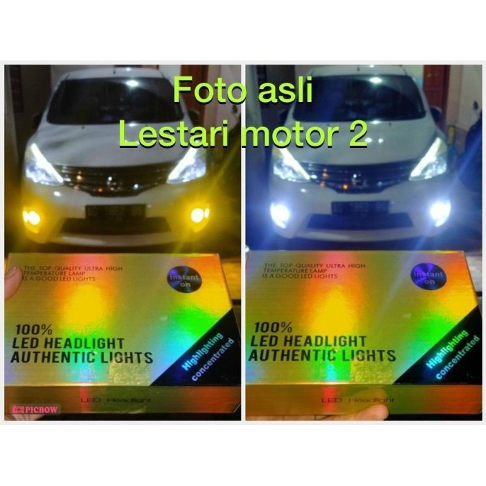 Lampu Foglamp Mobil Led H11 2 Warna Putih Kuning Super Terang