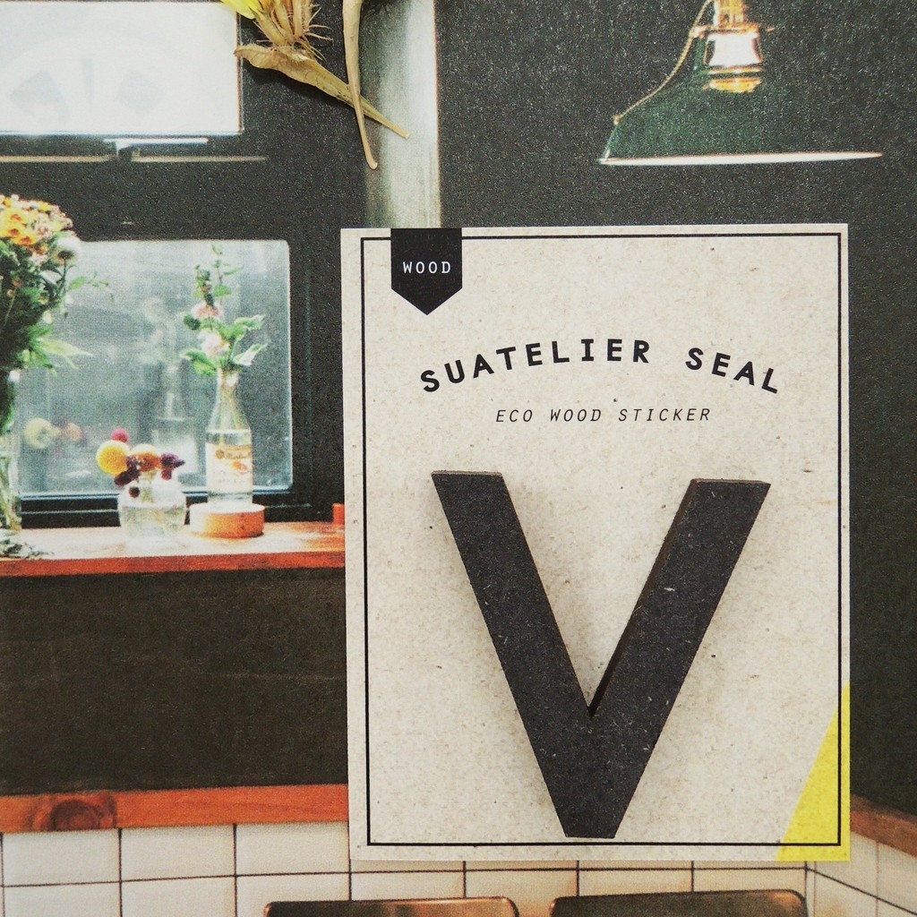 

SUATELIER Seal Eco wood sticker No. 1722 wood (V)