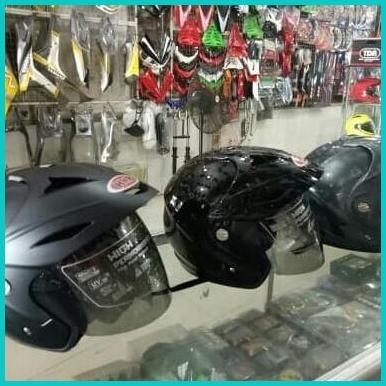 HELM MEREK HMR JP5 SOLID WARNA ABU -ABU METALIK 19F3B2024 perkakas