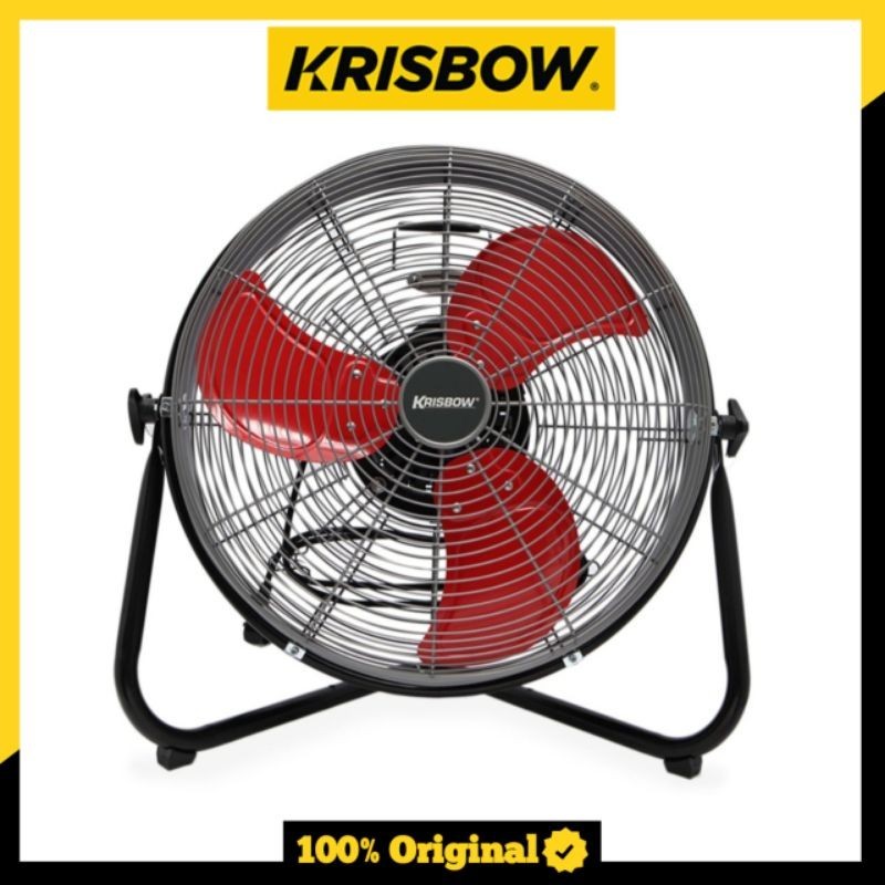 Krisbow Kipas Angin Meja 45 Cm - Hitam/merah