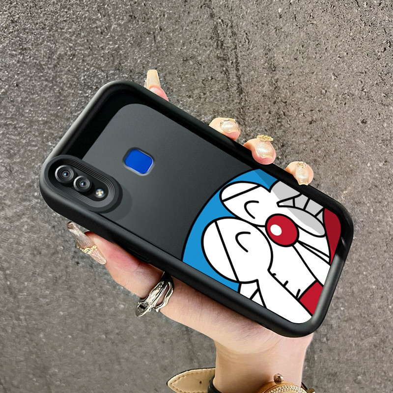 Casing Hp VIVO Y95 Y93 Y93s Y91 Y91i Case lembut Doraemon Softcase sarung HP kepala besar pola Foto 