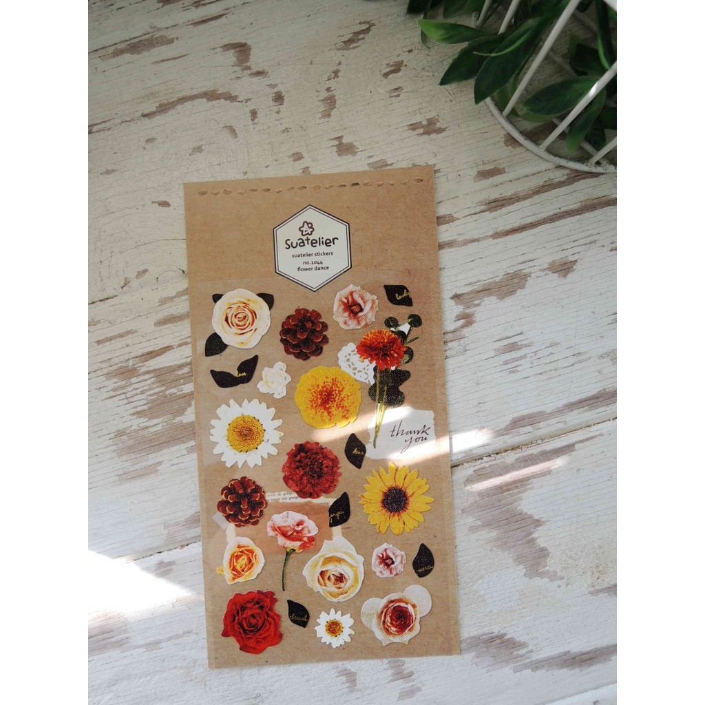 

SUATELIER Stickers No. 1044 Flower Dance