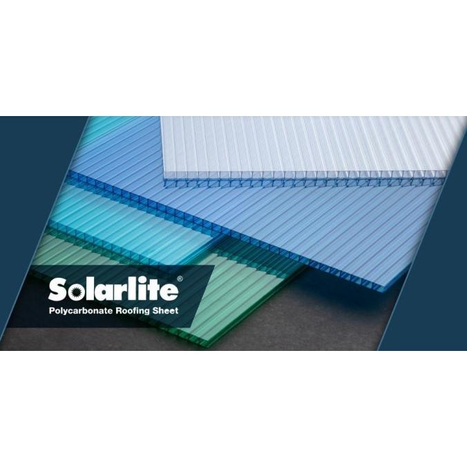 Solarlite 5 Mm Polycarbonate Atap Kanopi Genteng 1Lbr (Diskon)