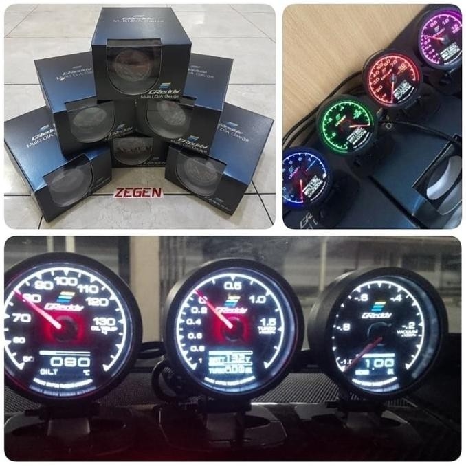 indikator greddy multi d/a gauge tachometer rpm mobil