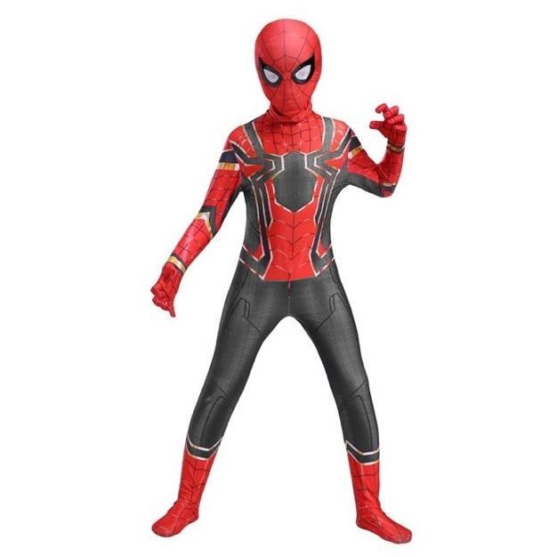 Baju Costume Spiderman Kids Anak Superhero Cosplay Real Import