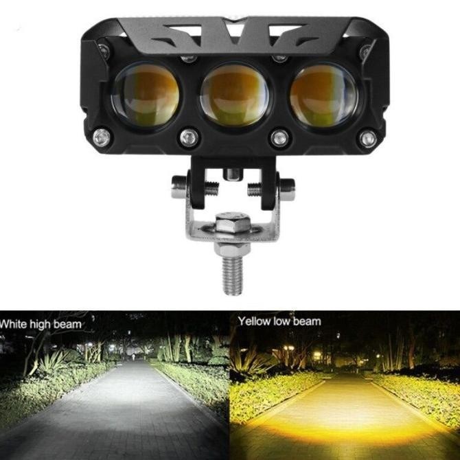 Lampu Tembak LED SQL 3 Mata  Lampu Mini Projector SQL 3 Mata Mobil LJM