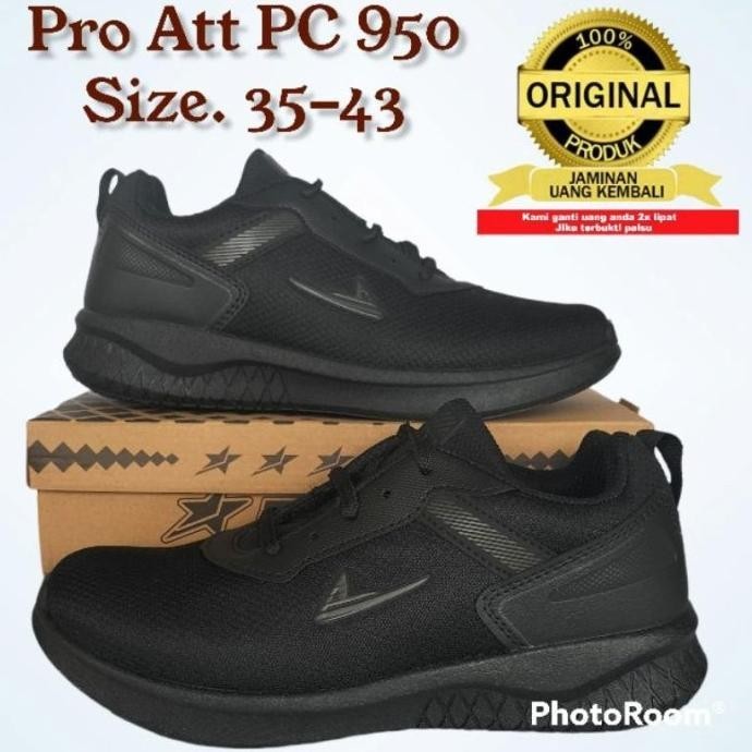 Ready Original Sepatu Sekolah Pro Att Pc 950 Hitam / Pro Att Pi 600 / Sakyabhagawanta