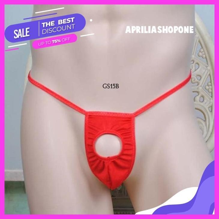 BEST PRODUK UNDERWEAR PRIA CELANA DALAM THONG MOTIF GAJAH MERAH GSB