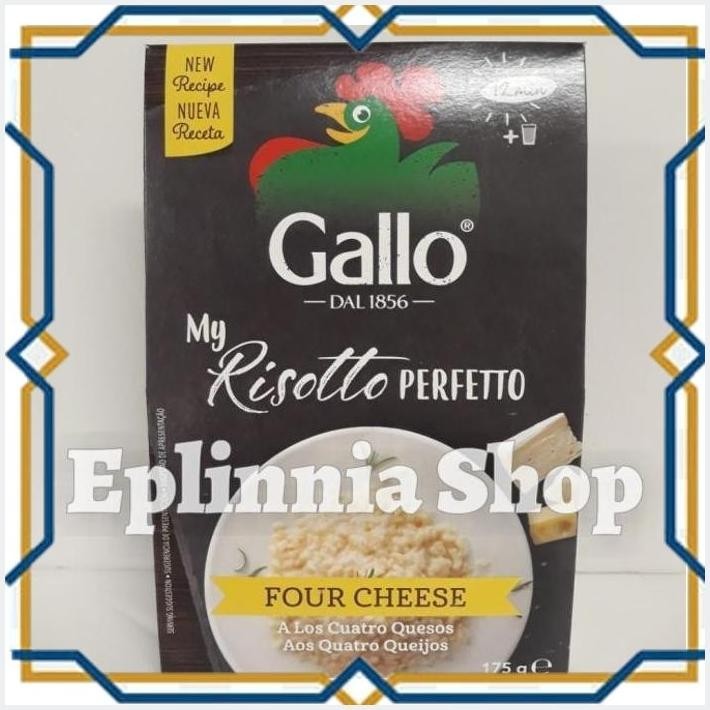 

[EPL] GALLO RISOTTO PERFETTO FOUR CHEESE 175 GR - NASI INSTAN DENGAN KEJU