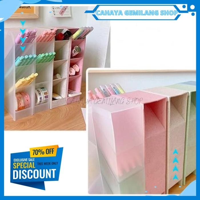 

TEMPAT PENSIL STATIONERY MEJA BELAJAR DESKTOP PEN HOLDER STORAGE BAHAN BERKUALITAS TINGGI !!