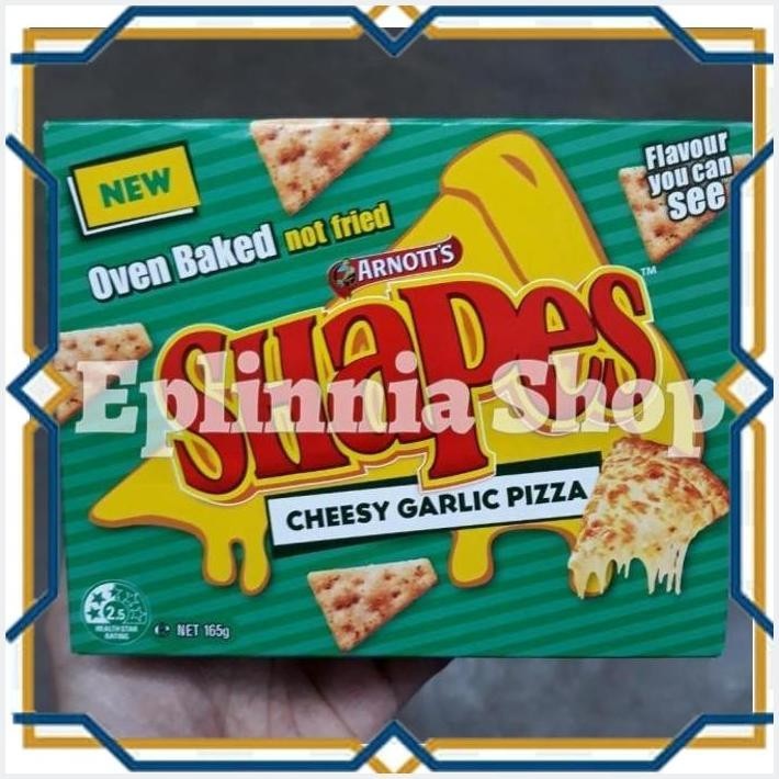 

[EPL] ARNOTT'S ARNOTTS SHAPES CHEESE GARLIC PIZZA 165 GR