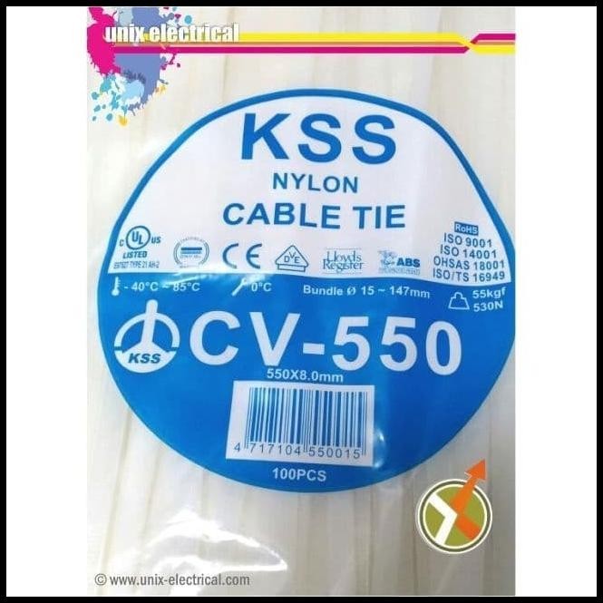

GRATIS ONGKIR CABLE TIES KSS CV 550 / KABEL TIES KSS CV550 (HITAM/PUTIH) 100 PCS !!!!!!
