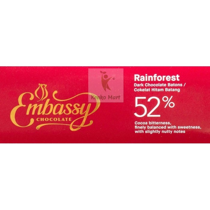 

Cabina Embassy Rainforest Dark Choco Stick Batons 52% 1.5Kg (Go-Send / Grab)