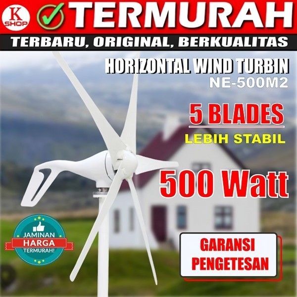 Turbin Angin / Wind Turbine 500W + Controller / Wind Turbine