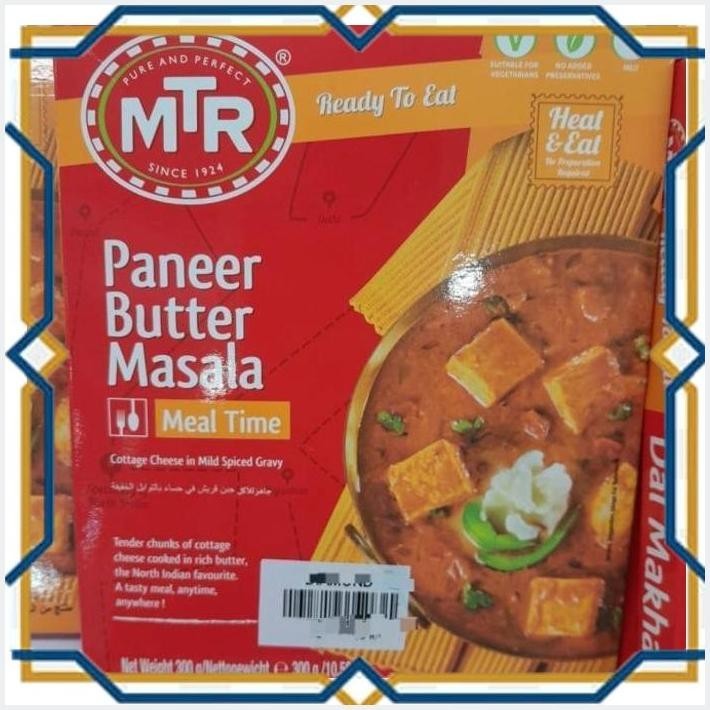 

[LDY] MTR PANEER MASALA 300GR COTTAGE CHEESE IN MILD SPICED GRAVY