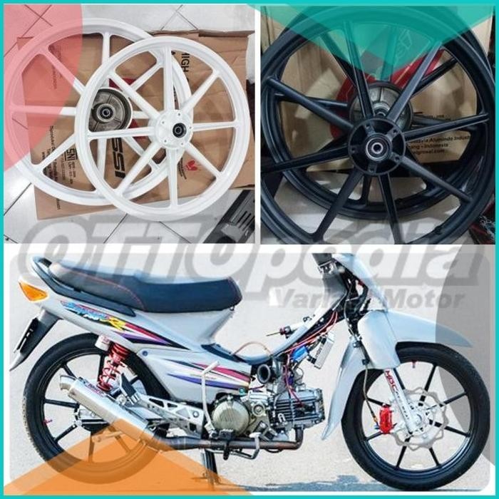 VELG PELEK RACING VROSSI SPRINT SWAN PALANG 8 SUPRA X SUPRA FIT 100 19