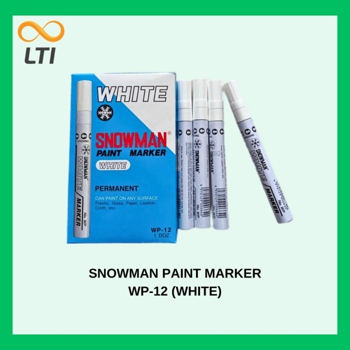 

Paint Marker Snowman Medium Tip White / Wp / Lusin