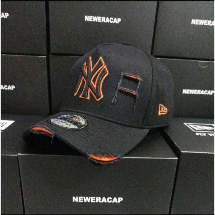 Topi / Ny Damage Hitam List / Ny El Sobek Terbaru
