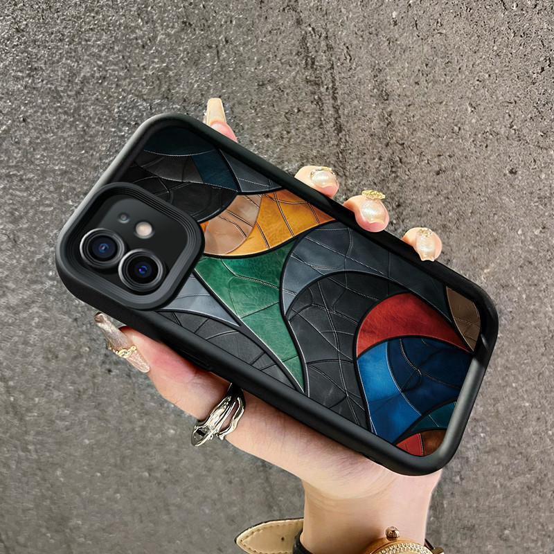 Casing Hp iPhone 11 iPhone 11 Pro Max iPhone 13 Case pola pisau Kesing ponsel HP lembut ganda baru S