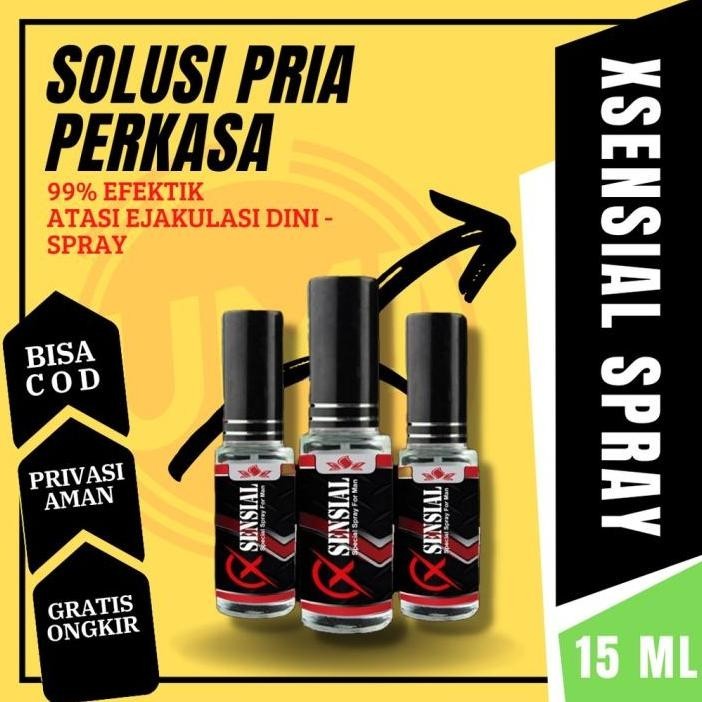 Paling dicari obat kuat pria tahan lama xsensial spray isi 15 ML