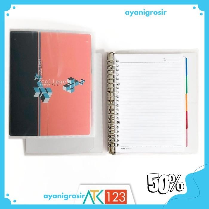 

BINDER NOTE / LOOSE LEAF BINDER JOYKO A5 - 20 RING KUALITAS PRODUK TERBAIK