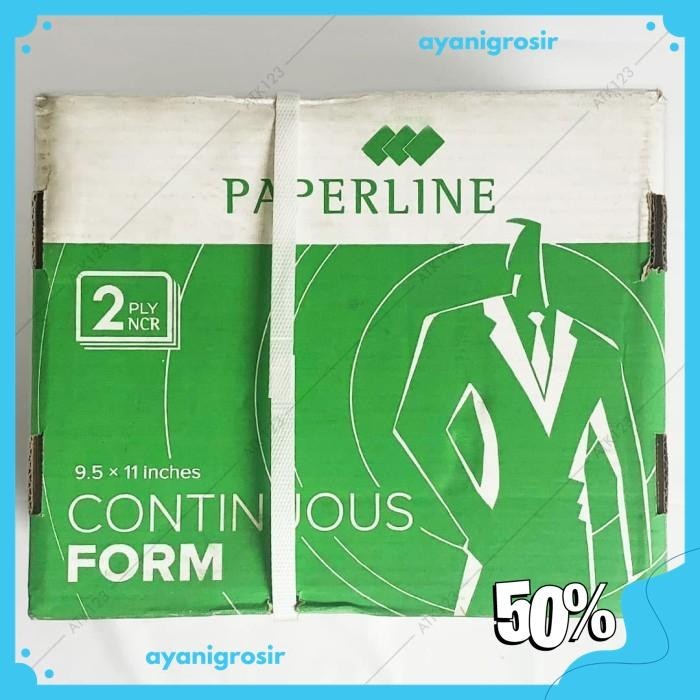 

CONTINUOUS FORM PAPERLINE 2 PLY WARNA 9 1/2 X 11 IN (K2 W PRS) PRODUK TERBAIK