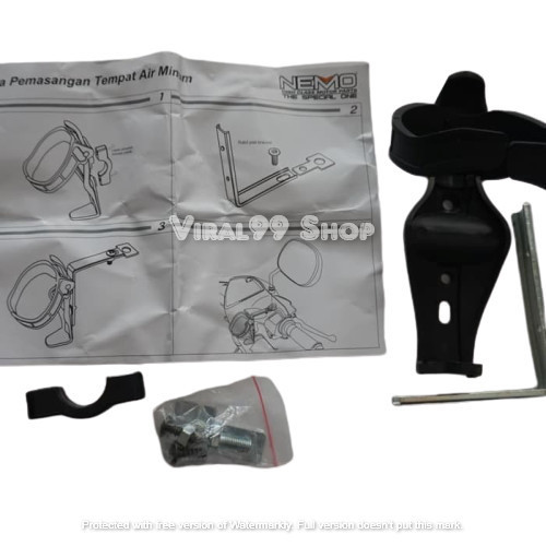 Holder Botol Minum Motor Dudukan Botol Air Stang Pcx Xride Vixion Nemo