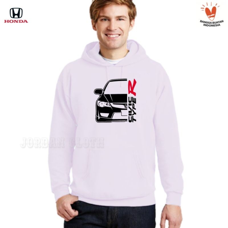 Hoodie Jaket Sweater Mobil Honda Civic Type R