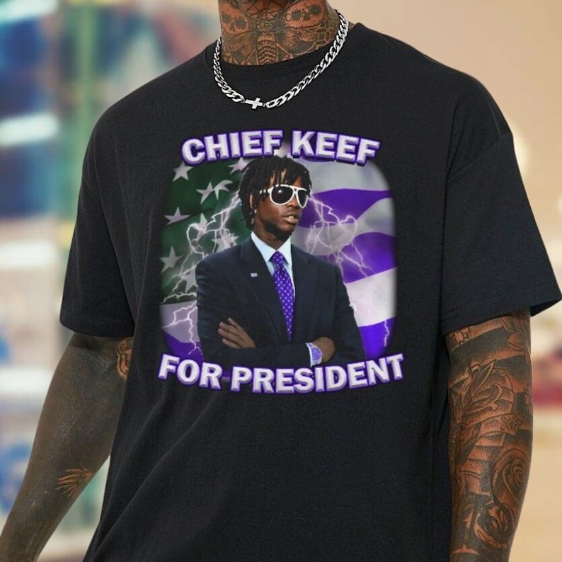 Kemeja Chief Keef Chief Keef Untuk Kemeja Presiden Kaus Rap Lucu