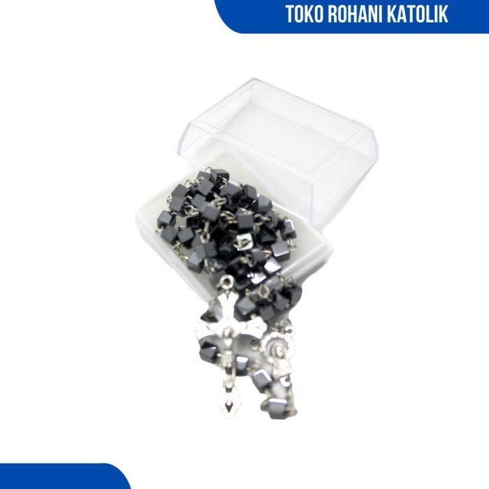 Mayu Rosario Kalung Batu Blustin / Rosario Murah / Rosario Batu Alam