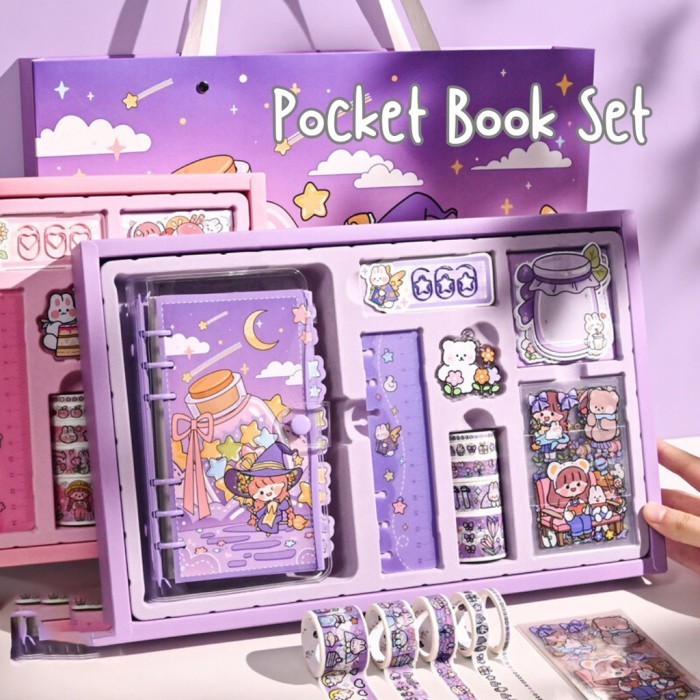 

MURAH Buku Journal Diary Set Kit Diary Book Notebook Buku Catatan Harian