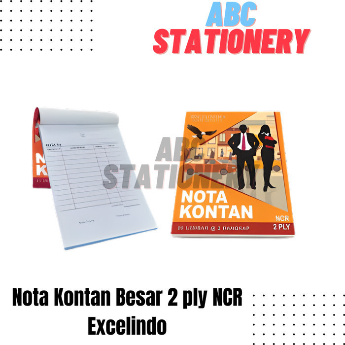 

SALE Nota Kontan Besar 2 ply NCR Excelindo (Kelipatan 10 buku)