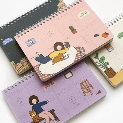 

MURAH Agenda Planner Weekly Schedule Korea Pinkfoot Study Notes School