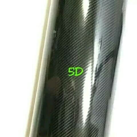 Stiker Skotlet Karbon 5/6D Hitam Glosy 1Roll