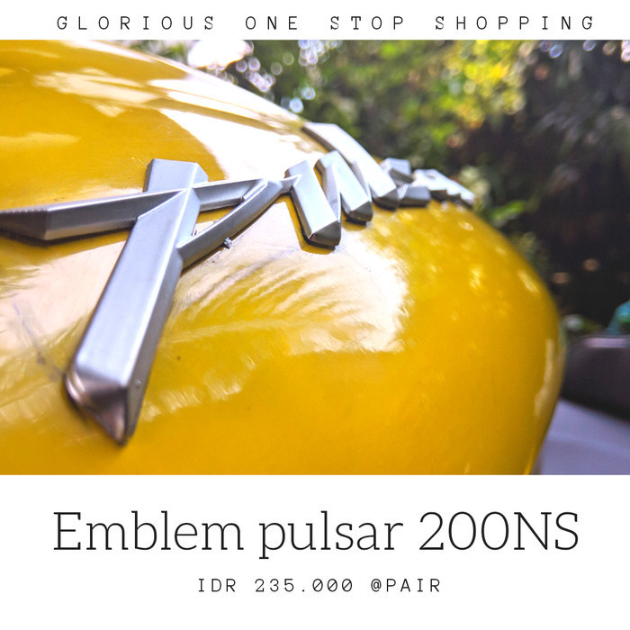 Logo Emblem Kawasaki Bajaj Pulsar 200Ns Aftermarket