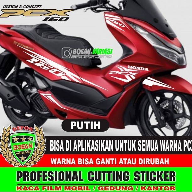 Promo Cutting Sticker Pcx 160 Merah All New Pcx 160