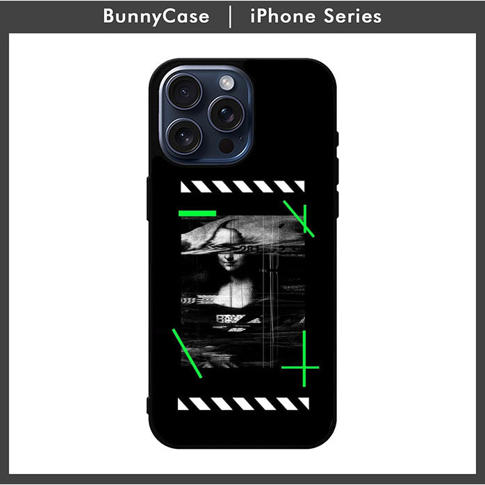 Case Casing iPhone 15 14 13 12 11 Pro Max Mini Plus iPhone X Xs Xr OffW Monalisa LZ0195