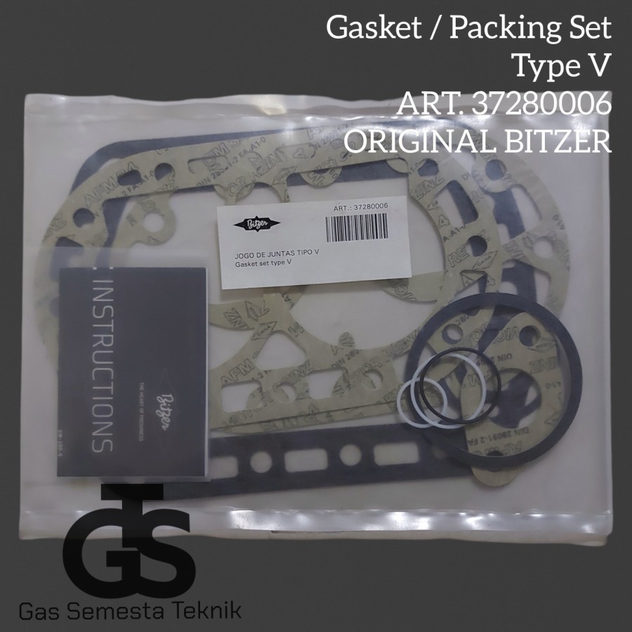 GASKET SET BITZER TYPE V | PACKING SET BITZER TYPE V ( ART. 37280006 )