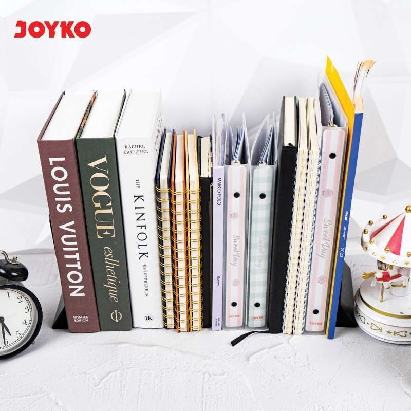

IK6 (SET) Sandaran Penahan Pembatas Buku / Book End - Joyko BKE-690 MURAH