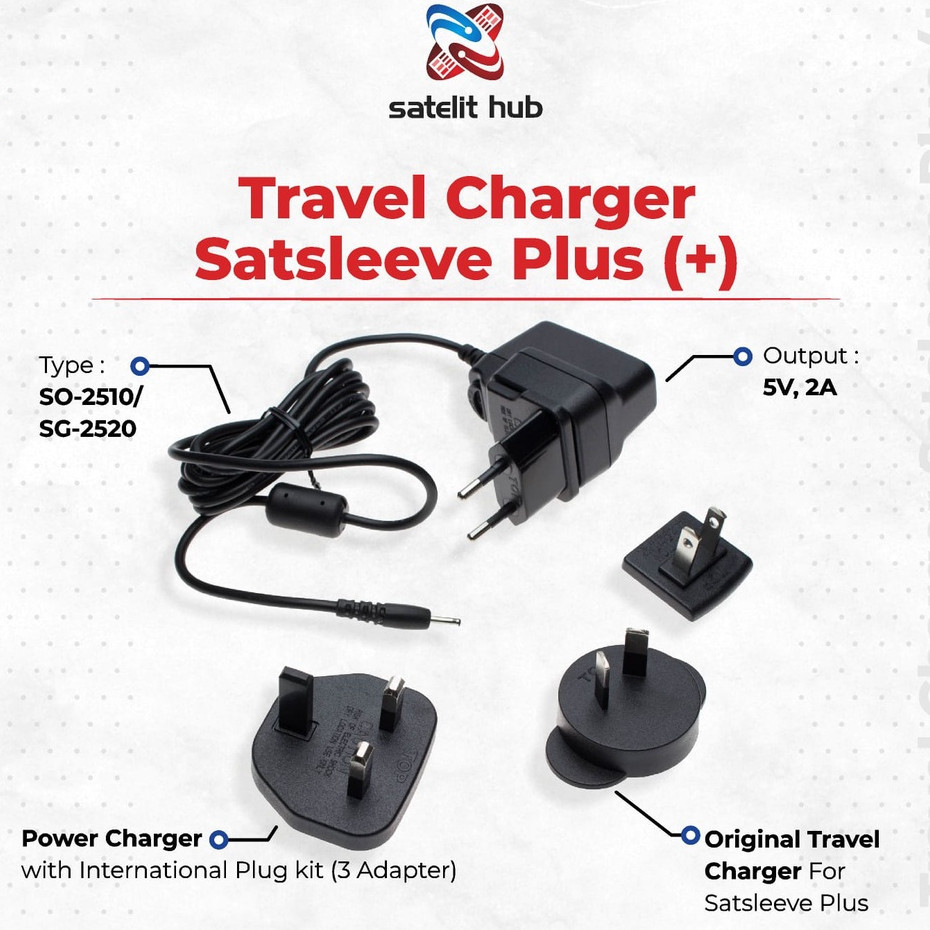 Travel Charger Thuraya Satsleeve Plus