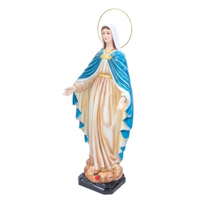 Min Patung Bunda Maria Mantila Putih 1 Meter - Patung Rohani