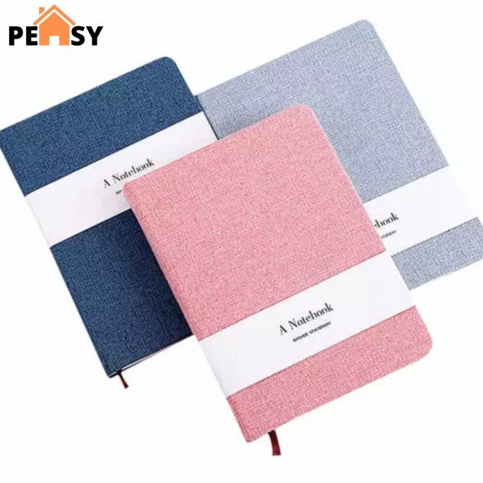 

Notebook Buku Catatan Jurnal Diary Hardcover linen DISKON