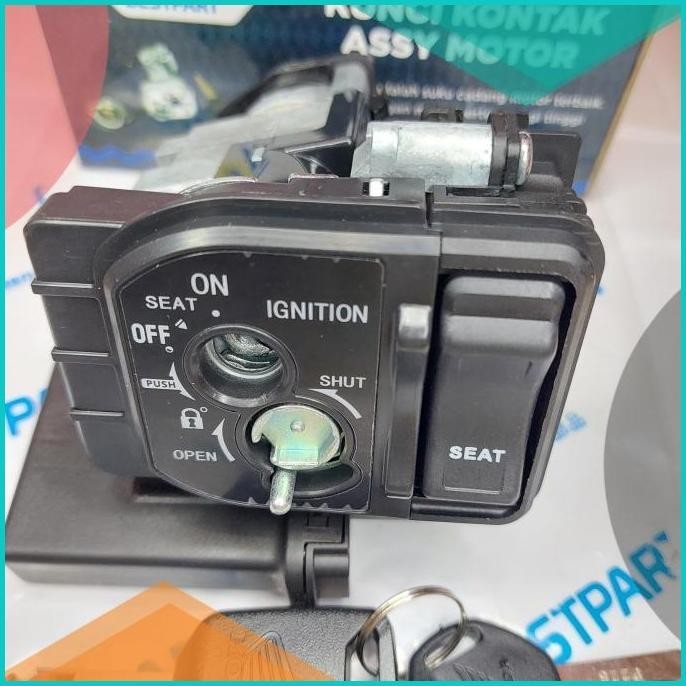 KUNCI KONTAK ASSY SET + REMOT +MODUL SCOOPY ESP 2015-2016 (LOGO HONDA)