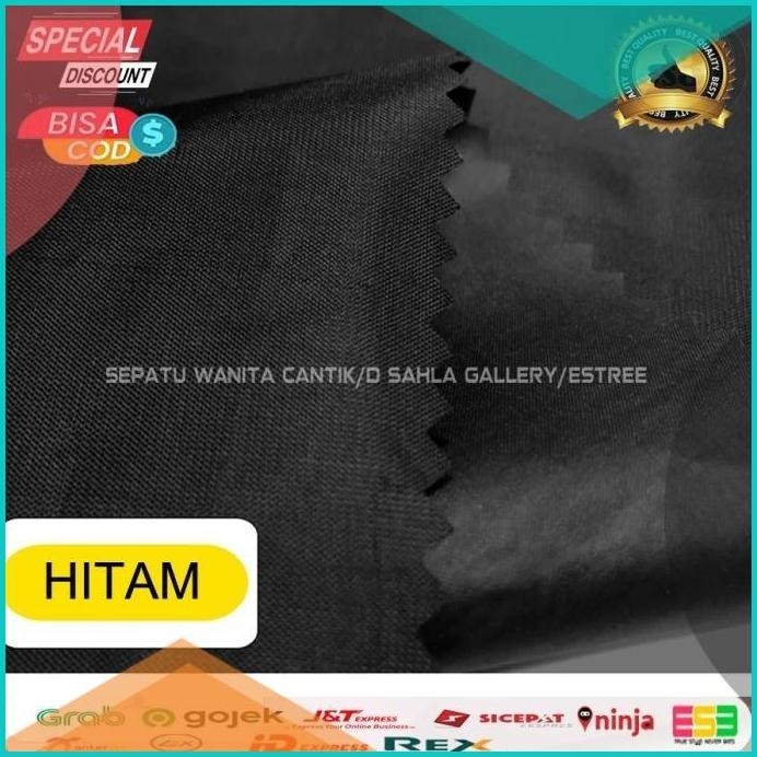 1 Roll Kain Tenda D420 Tenda Polyester Oxford Tahan Air Hujan Hitam 19
