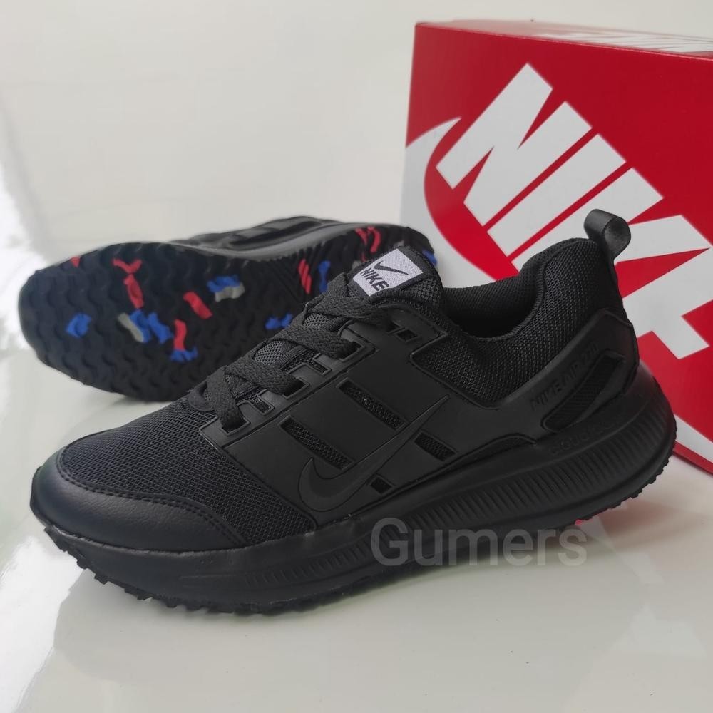 Hasanah36 Sepatu  Hitam Polos Full Black / Sneakers Pria Dan Wanita / Sepatu Couple / Sepatu Sekolah