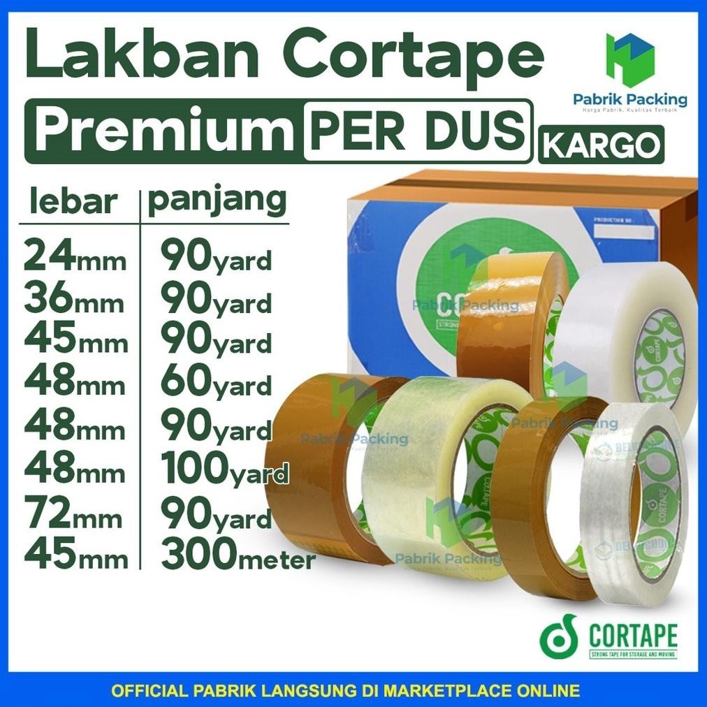 

Lagi Promooo !!! Lakban / Isolasi / Plakban Cortape Grosir Termurah Ekonomis Per Dus Ekspedisi/Kargo