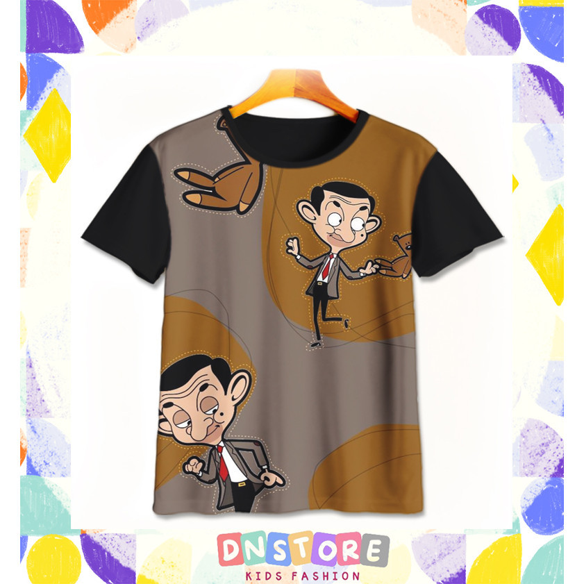 Kaos Anak Mr Bean v5 Baju Film Animasi Kartun Anak Mr Bean 3D Printing Untuk Umur 1-12 Tahun - Dn ST