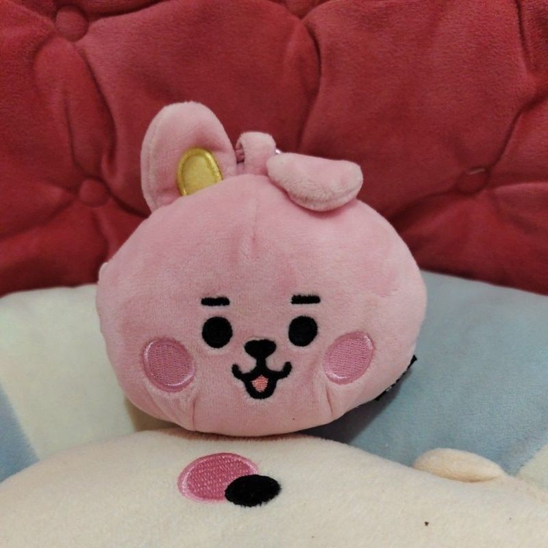 boneka dompet koin cooky pink BT21 ori